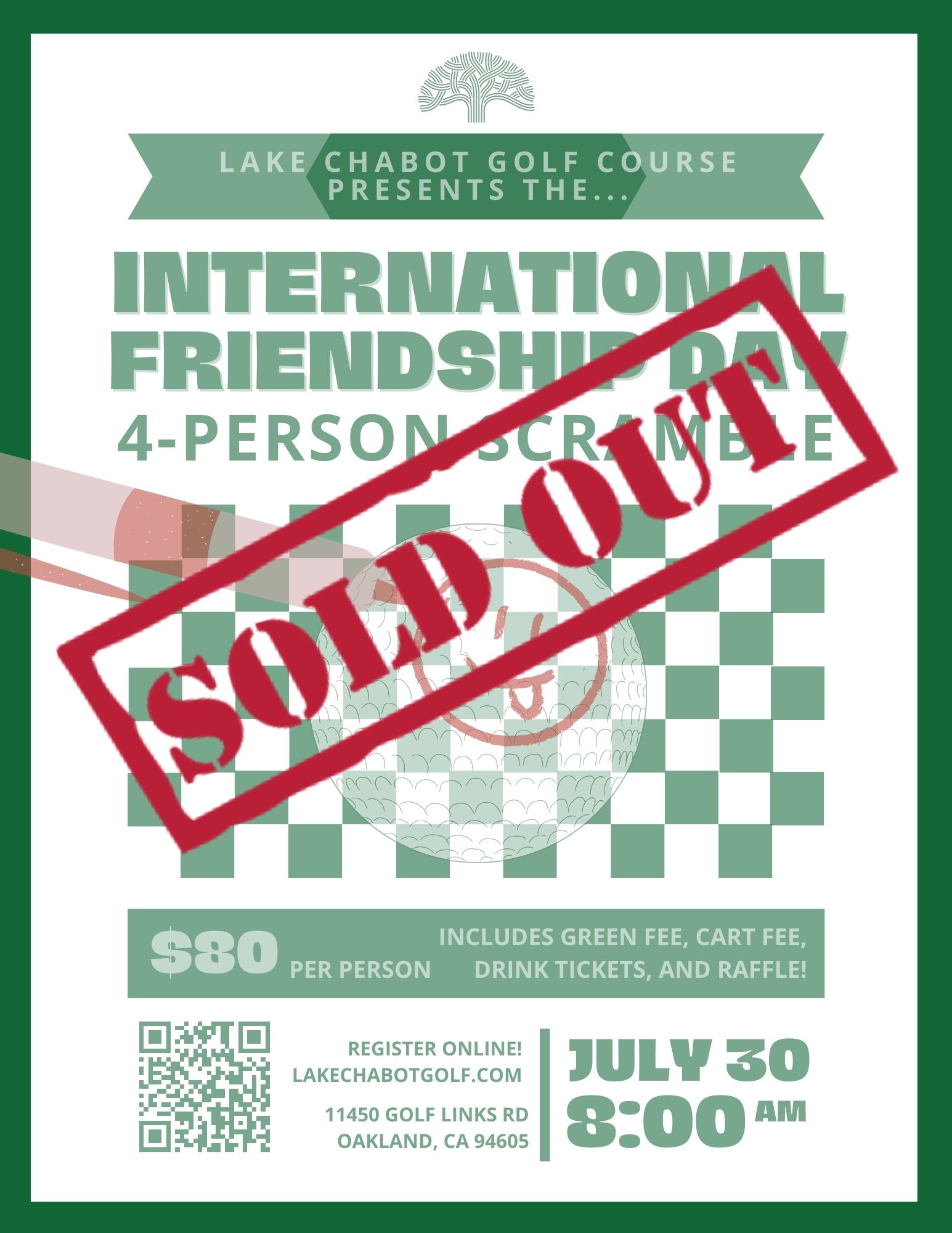 SOLD OUT International Friendship Day Tournament LCGC